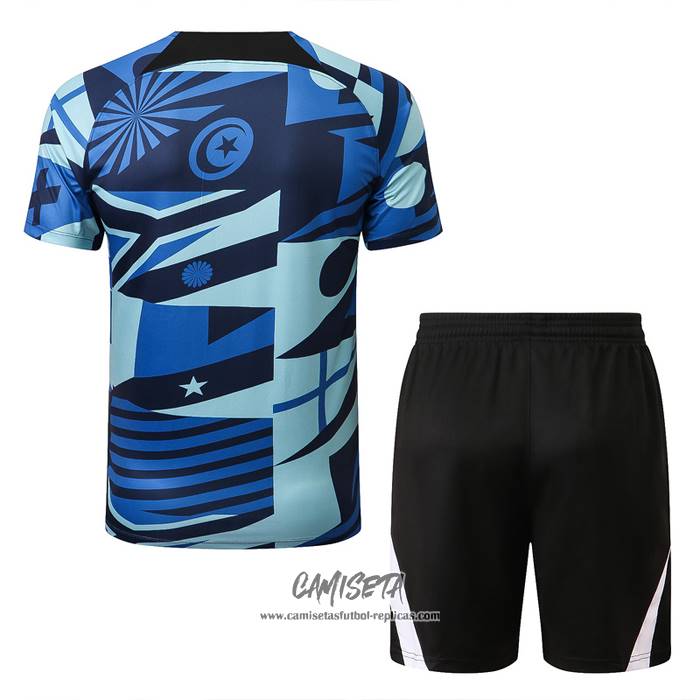 Chandal del Inter Milan 2022-2023 Manga Corta Azul - Pantalon Corto